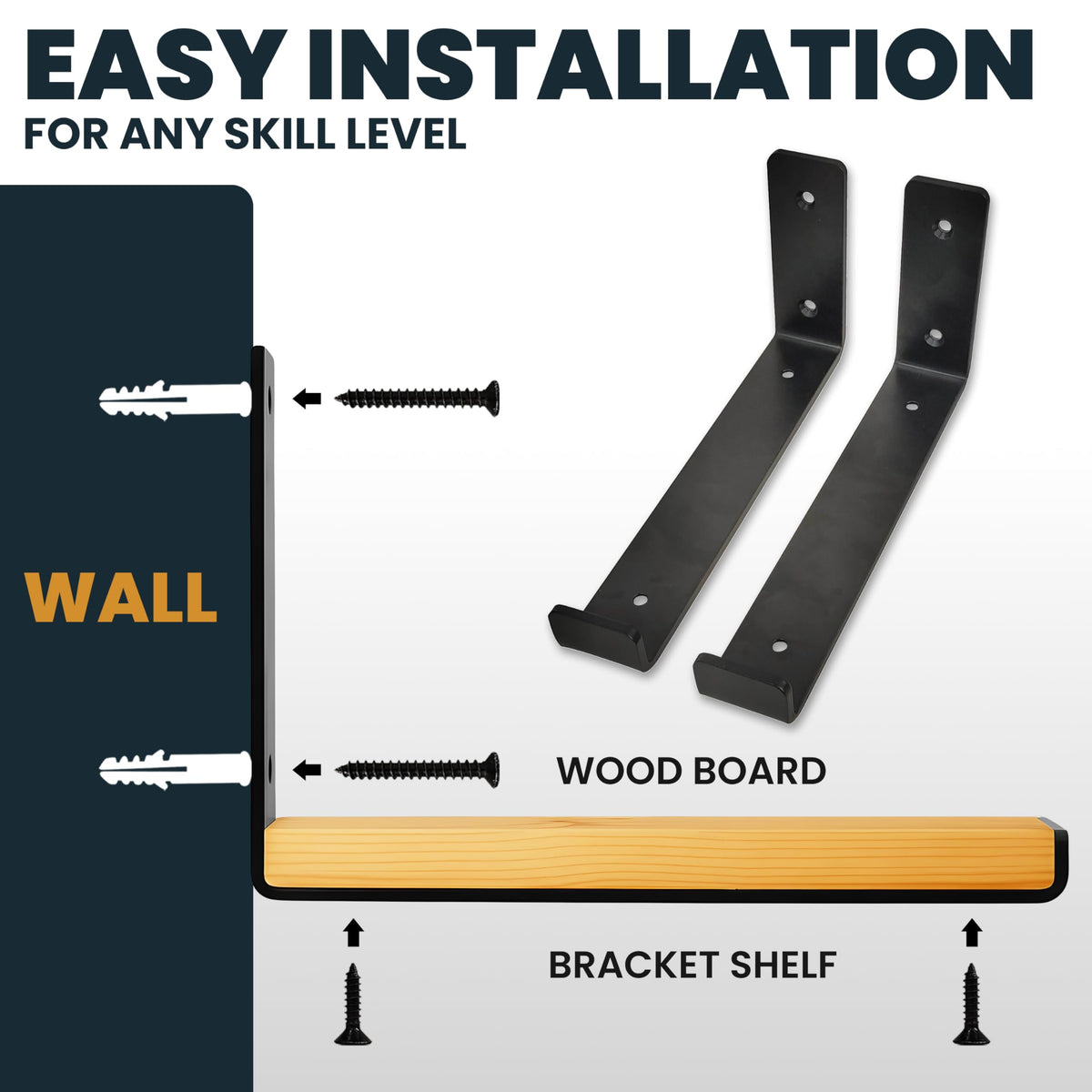 Shelf bracket dimensions