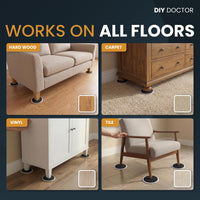 Super Sliders protecting carpet from furniture legs