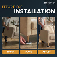 Super Sliders in use on a chair