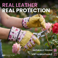 Women's gardening gloves handling brambles