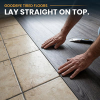 Vinyl plank peel and stick backing