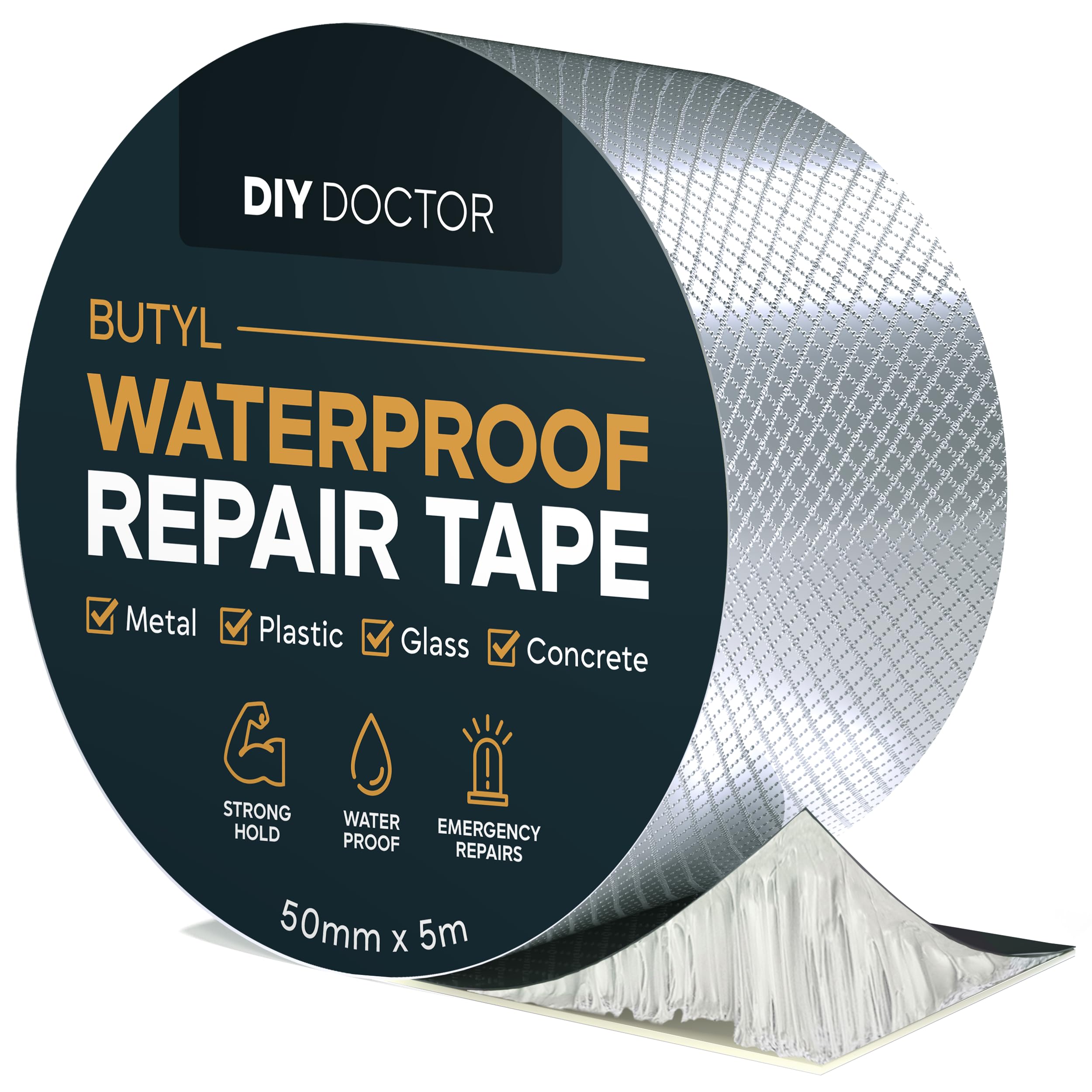 DIY Doctor butyl waterproof tape roll, aluminium foil backed