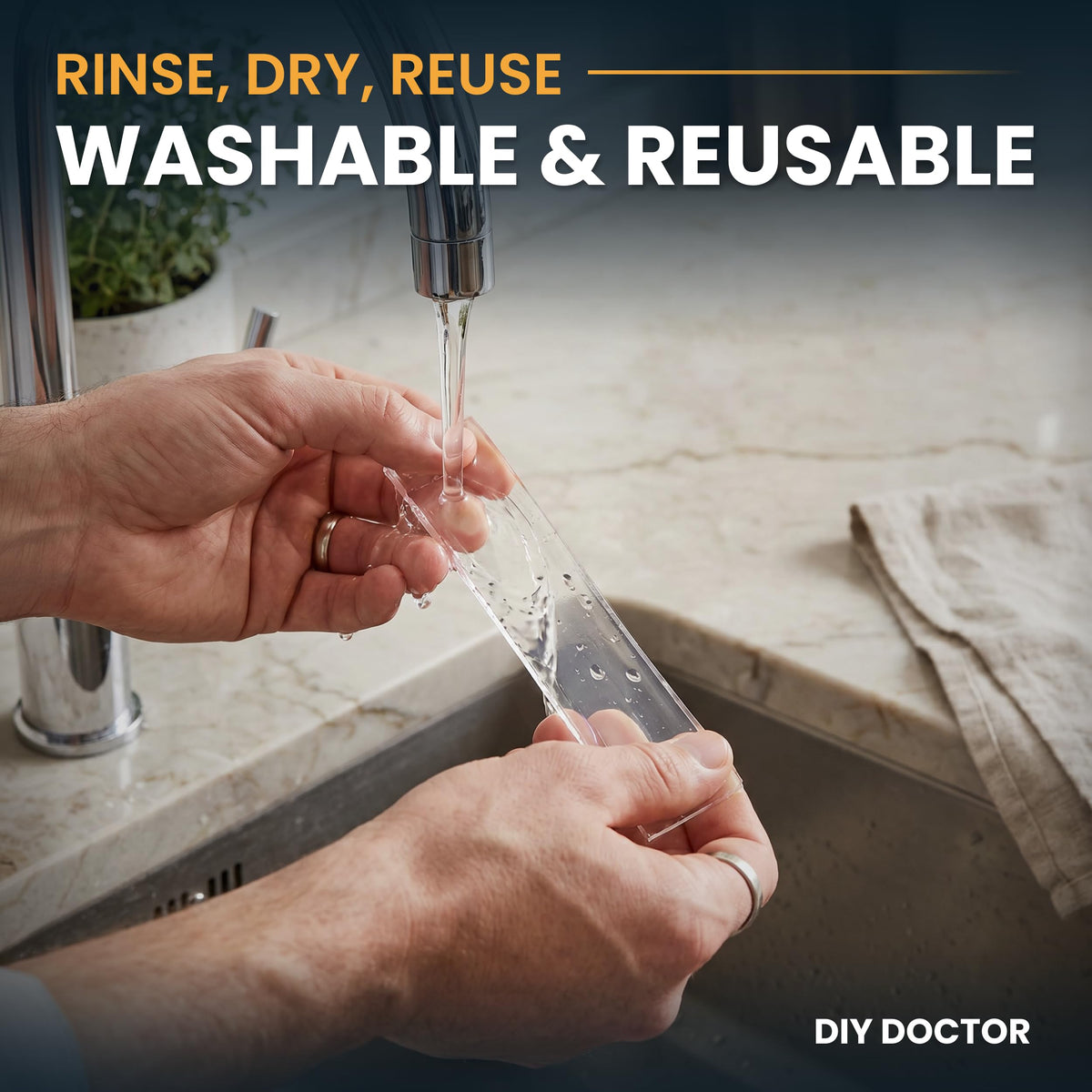 Nano tape gel adhesive detail