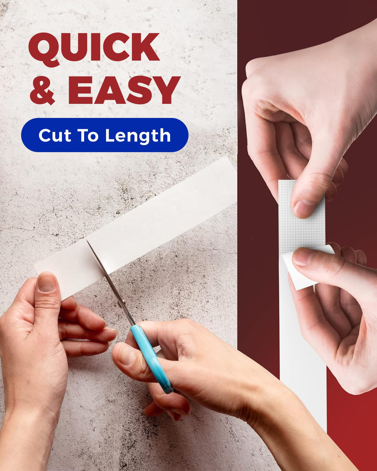 Carpet tape surface compatibility