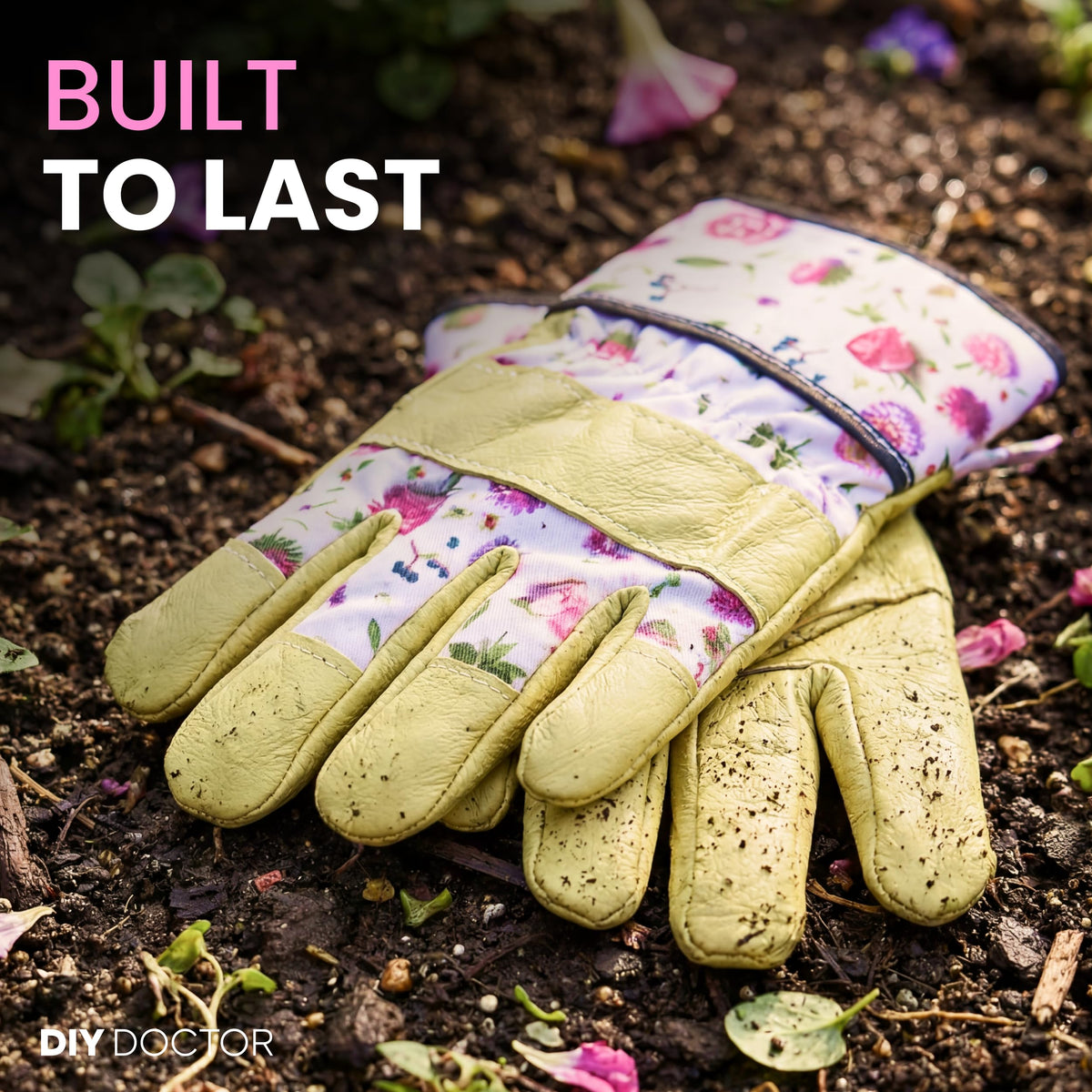 Women's gardening gloves in use in the garden