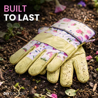 Women's gardening gloves in use in the garden